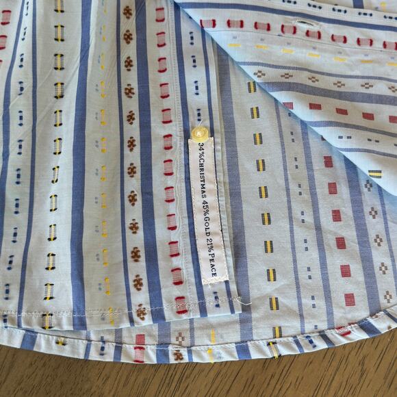 ETRO....RARE Holiday Collection, light bl, stripped Dress Shirt, size 39 - Picture 7 of 10
